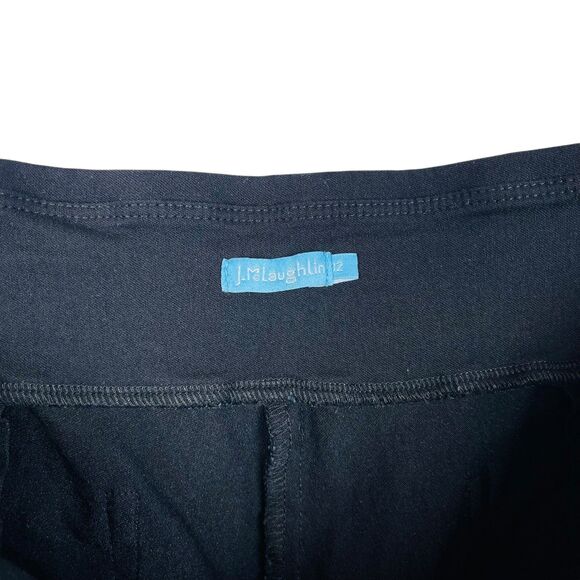 J McLaughlin Shorts Womens 12 Black Stretch Pull On Bermuda Pocket Casual Summer - Picture 7 of 9